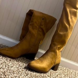 Pink Lily Knee High Boots